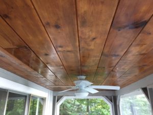 wood ceiling restoration